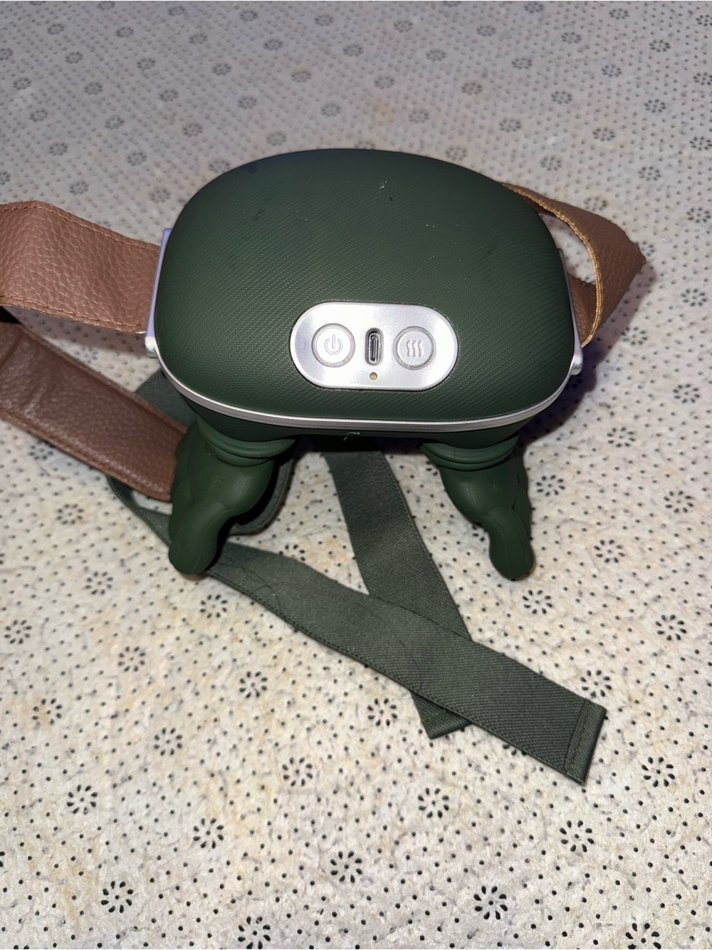 Green Electric Neck & Shoulder Massager with Straps